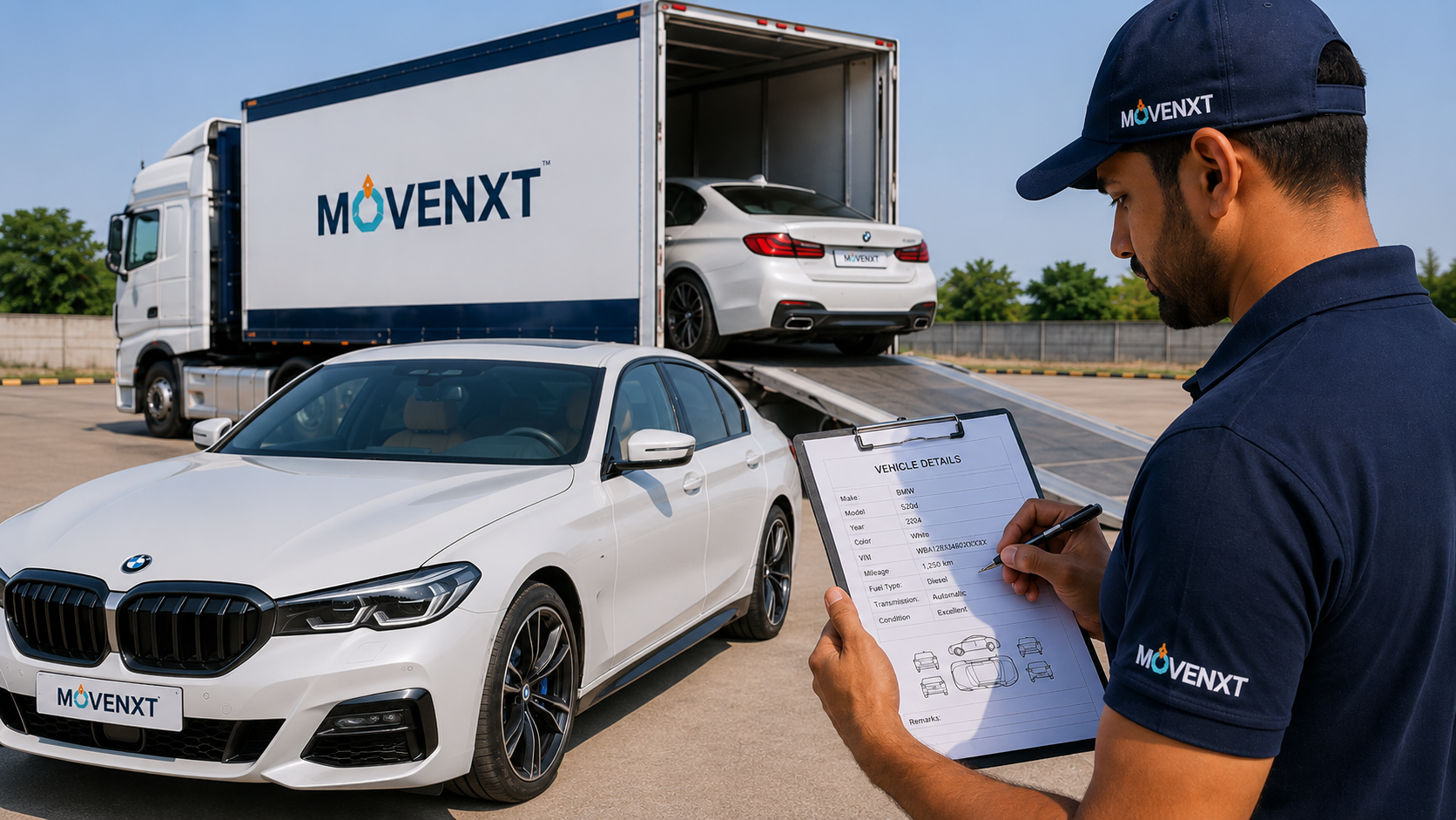 Vehicle details - Automobile Moving India make, model and registration for car shipping