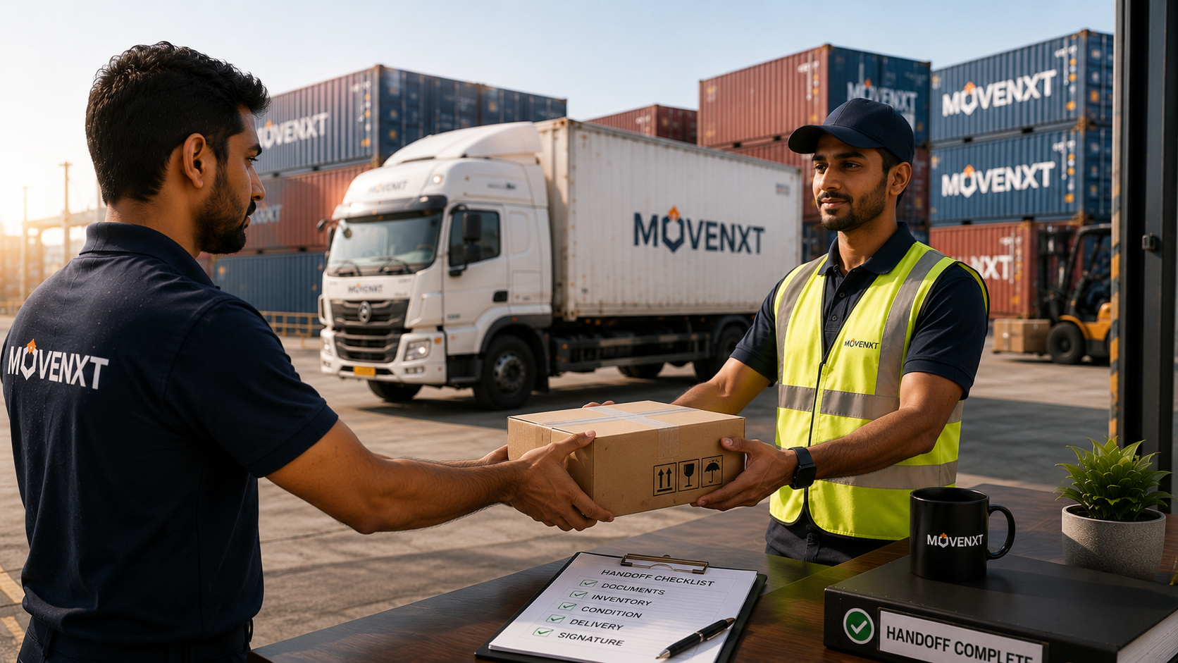 Handoff - cleared cargo released to transport or warehouse storage