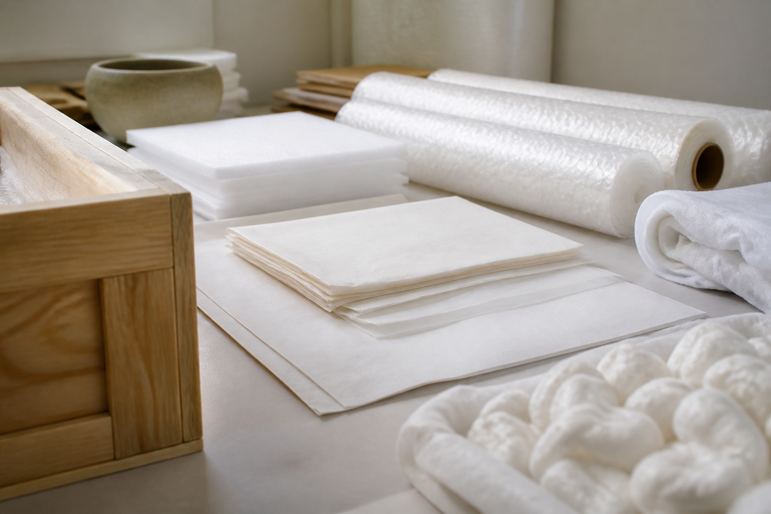 Specialised acid-free packing materials and cartons for fine art