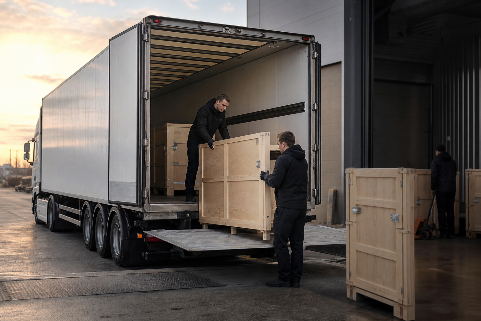 Climate-controlled fine art transport truck
