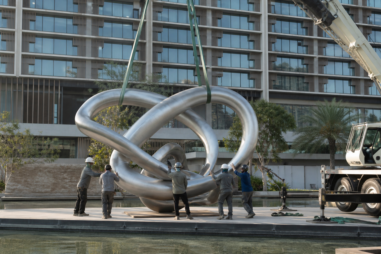 Luxury hotels & developers — art installation logistics by MoveNXT