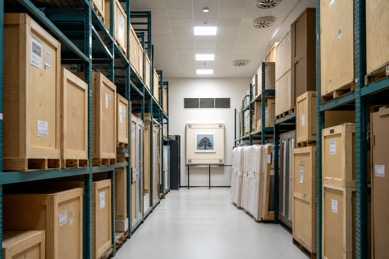 Secure fine art storage for private collectors