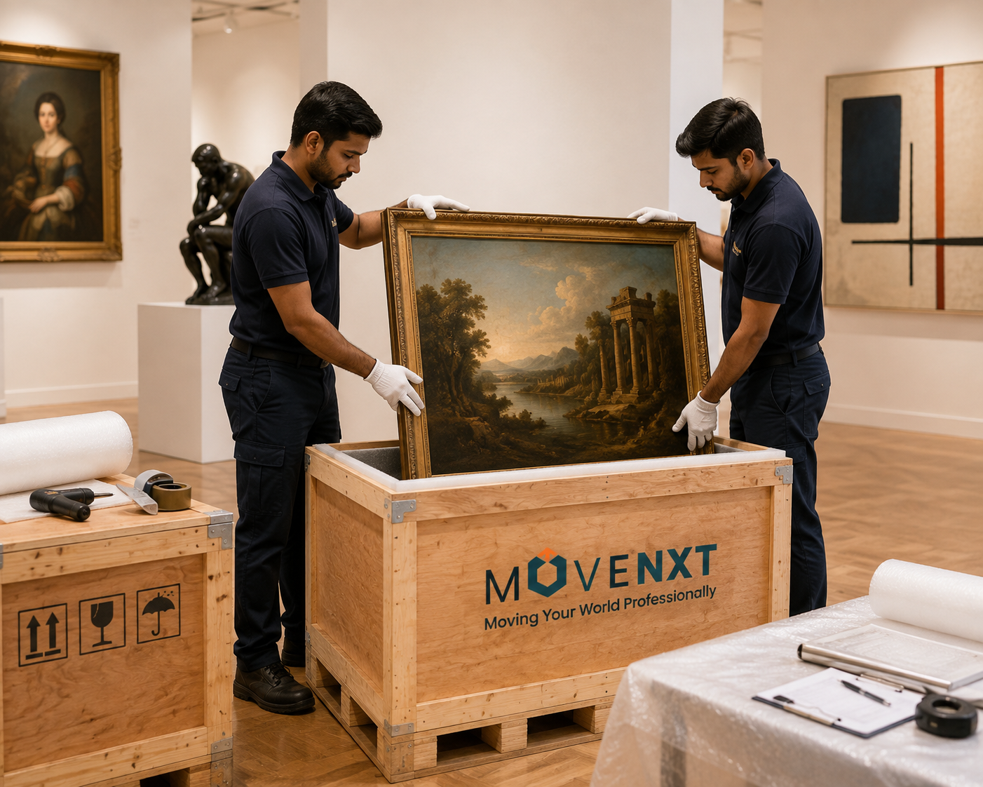 Customised crating for every form of art - Fine Arts Logistics India