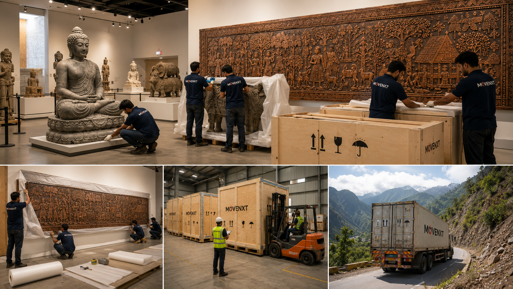 MoveNXT exhibition close-out and delivery to remote artist destinations