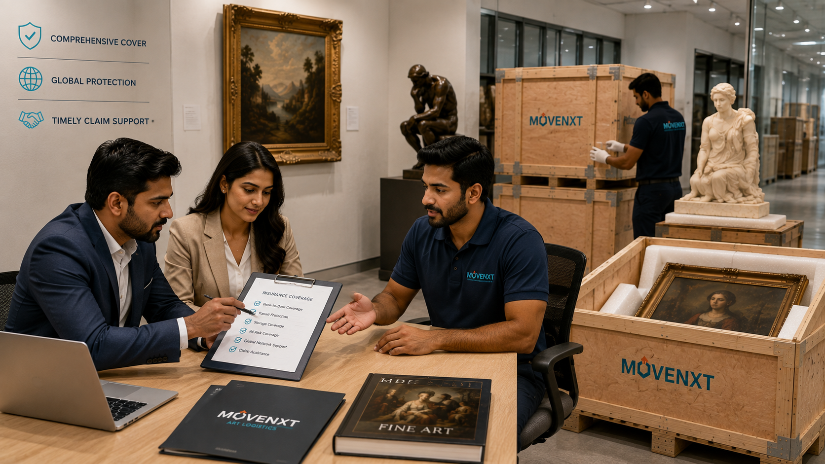 Insurance - Fine Arts Logistics India condition documentation and cover