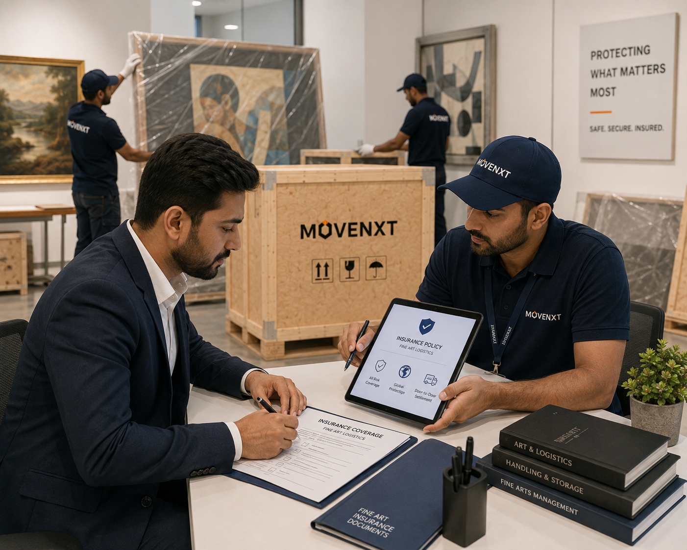 Comprehensive fine arts logistics insurance by MoveNXT