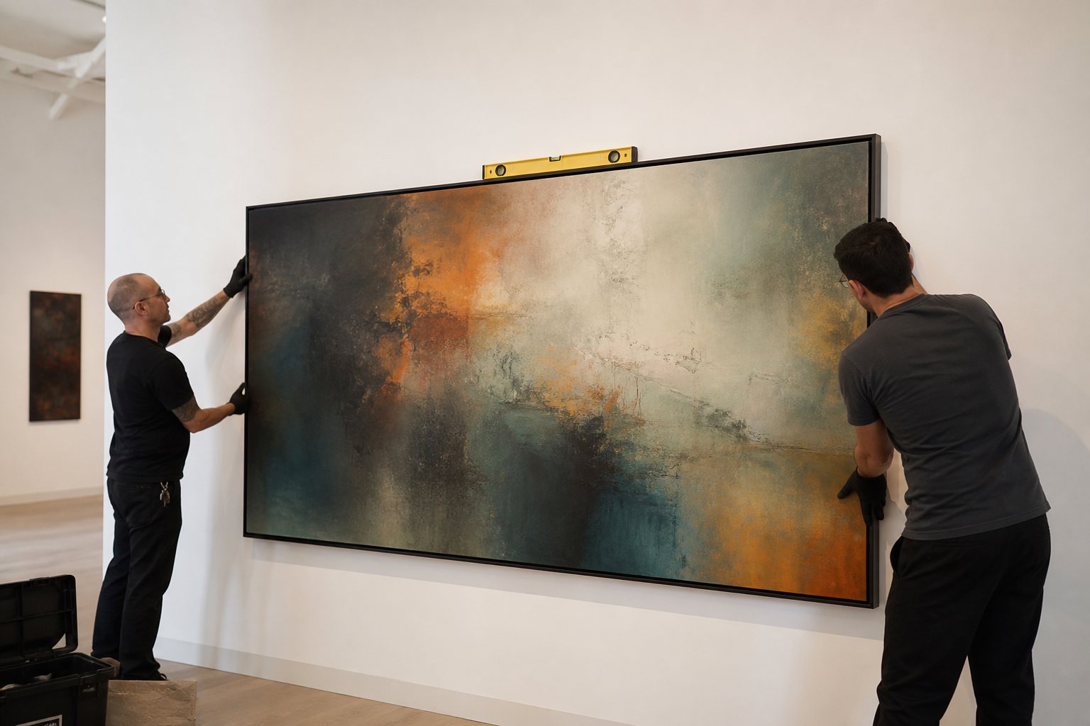 White-glove museum artwork re-installation