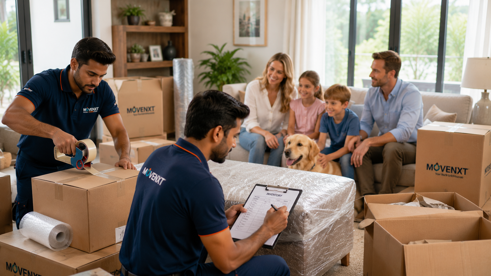 Household Relocation India pack and inventory by trained crews