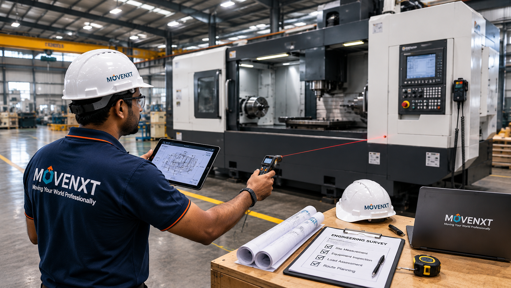 Industrial Relocation India engineering survey of plant machinery