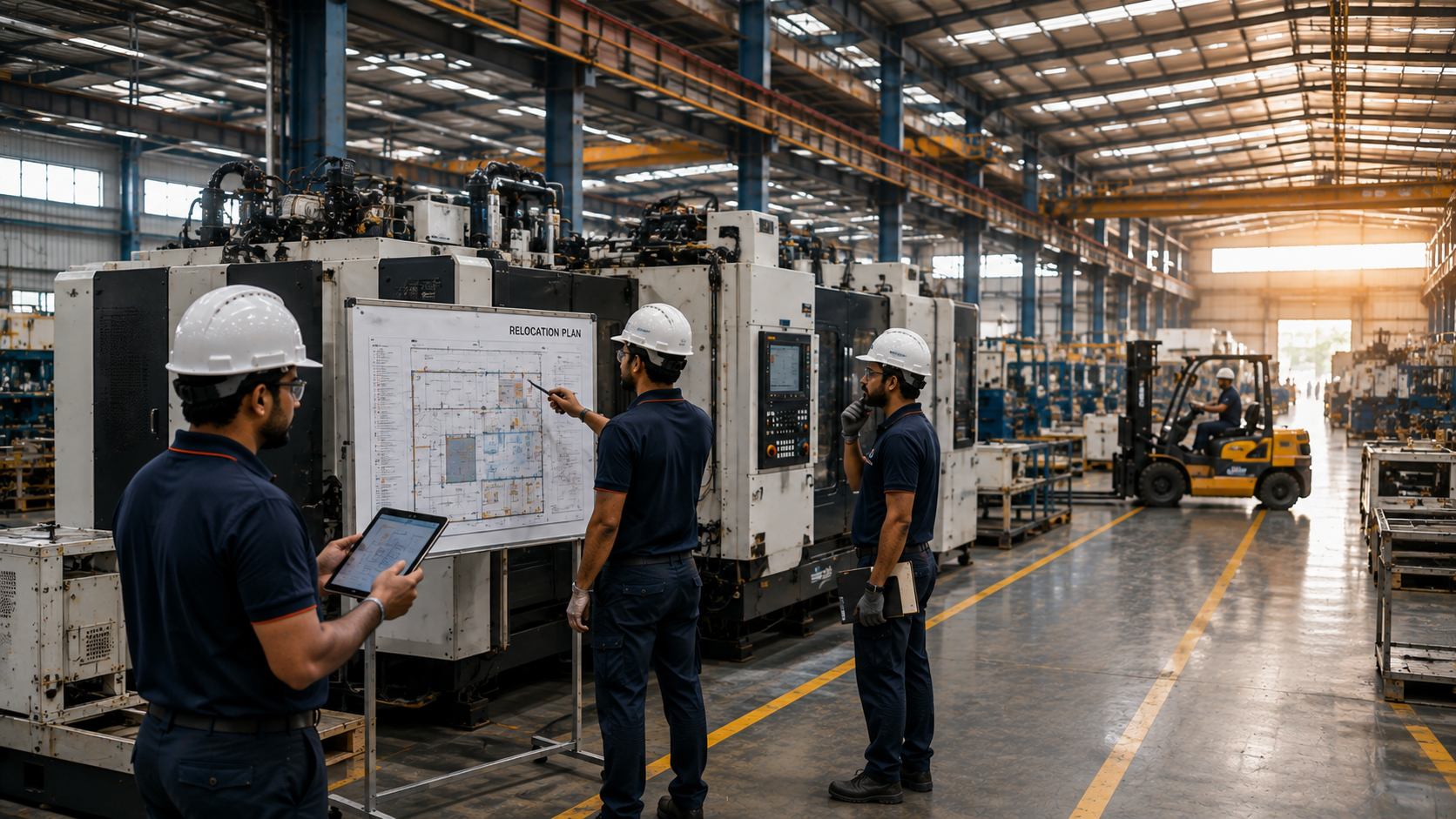 Industrial Relocation India - plant lab and machinery moving by MoveNXT