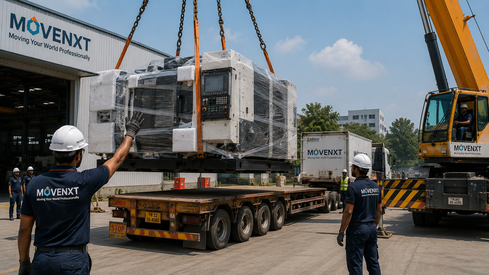 Industrial Relocation India lift and transport of oversize loads