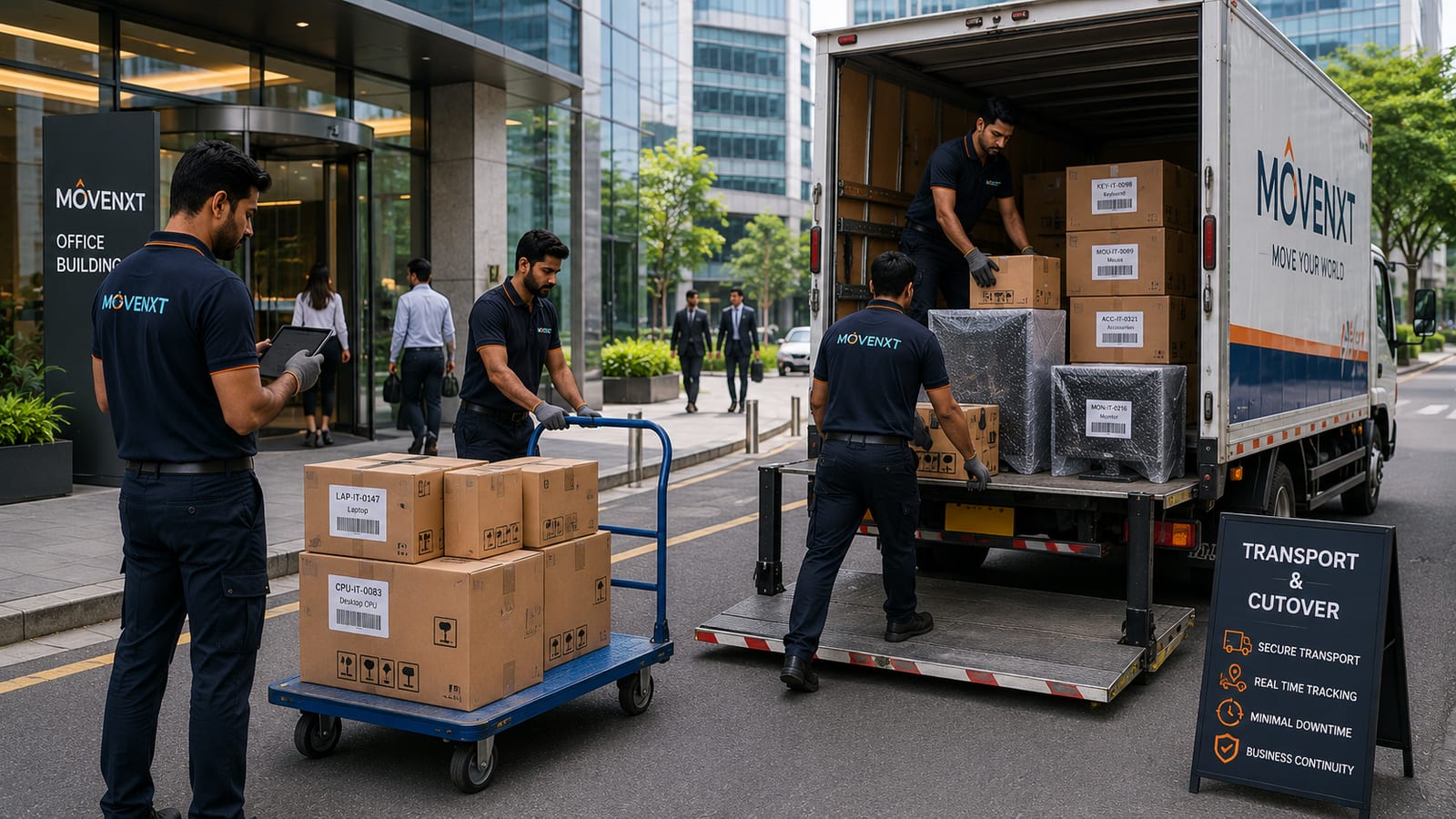 Office Relocation India move and after-hours cutover