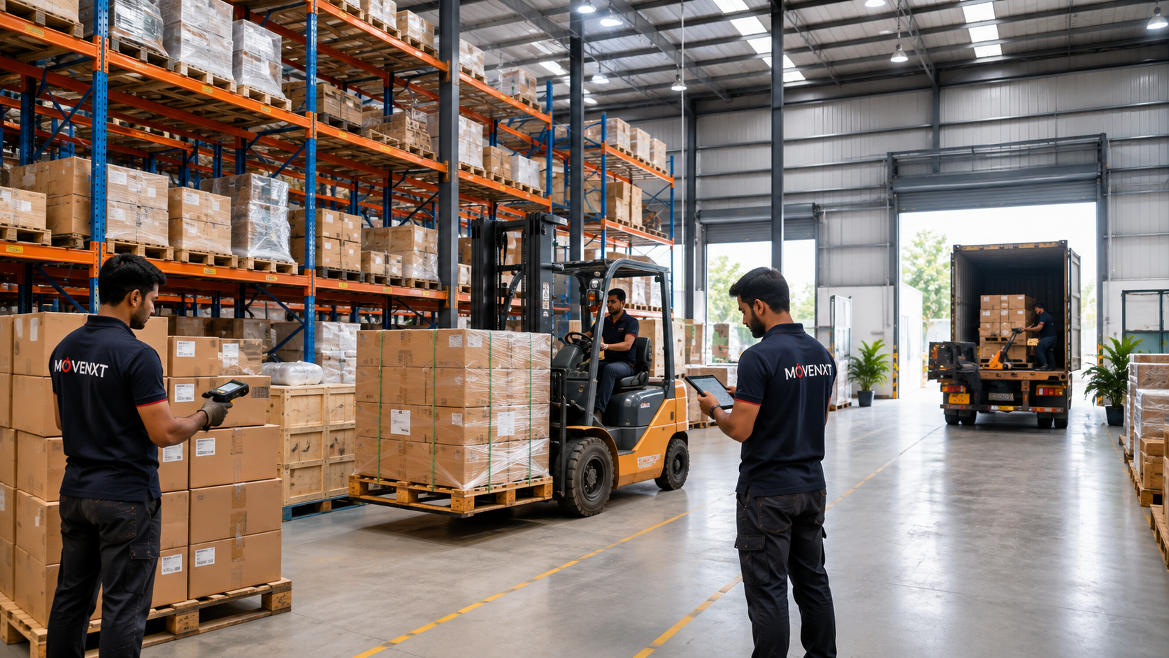 Warehouse Storage India - secure short and long-term inventory by MoveNXT