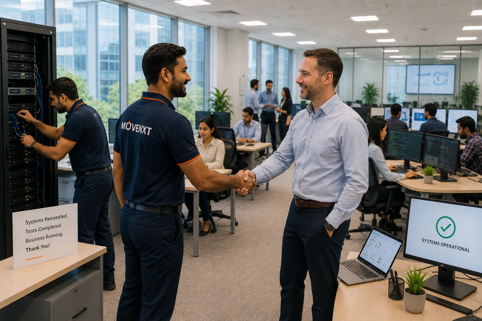 Workplace Mobility India reinstall and sign-off on site