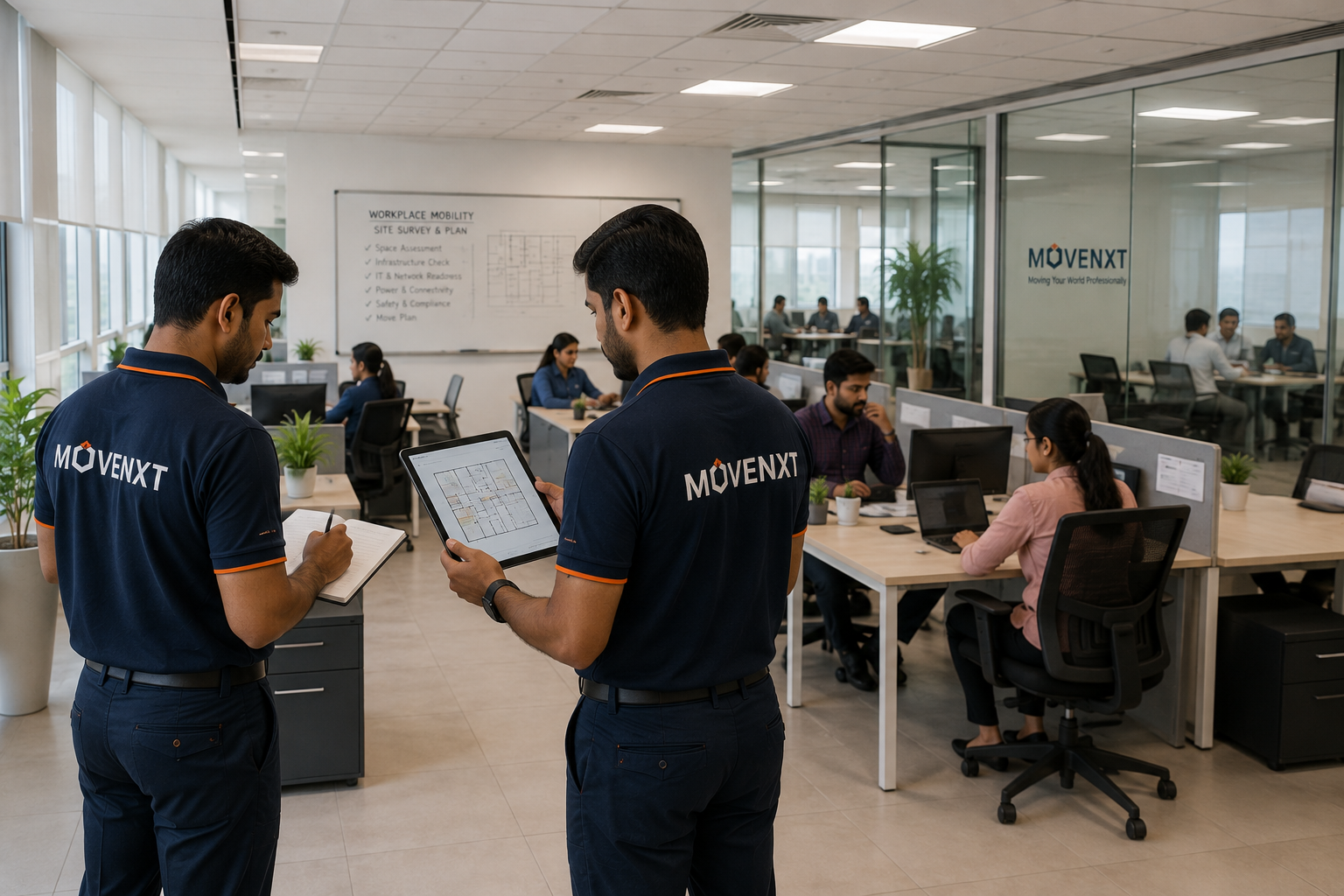 Workplace Mobility India site survey and move planning